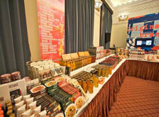 Food products on display